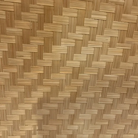 Vintage Wicker Rattan Bamboo Serving Tray Tiki Lap Board Midcentury Modern Boho - Picture 3 of 7